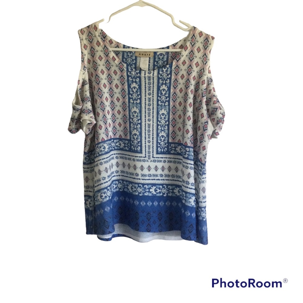 Agate Cold Shoulder Top Size Large
